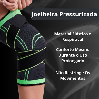 Joelheira Elástica Pressurizada Para Esportes